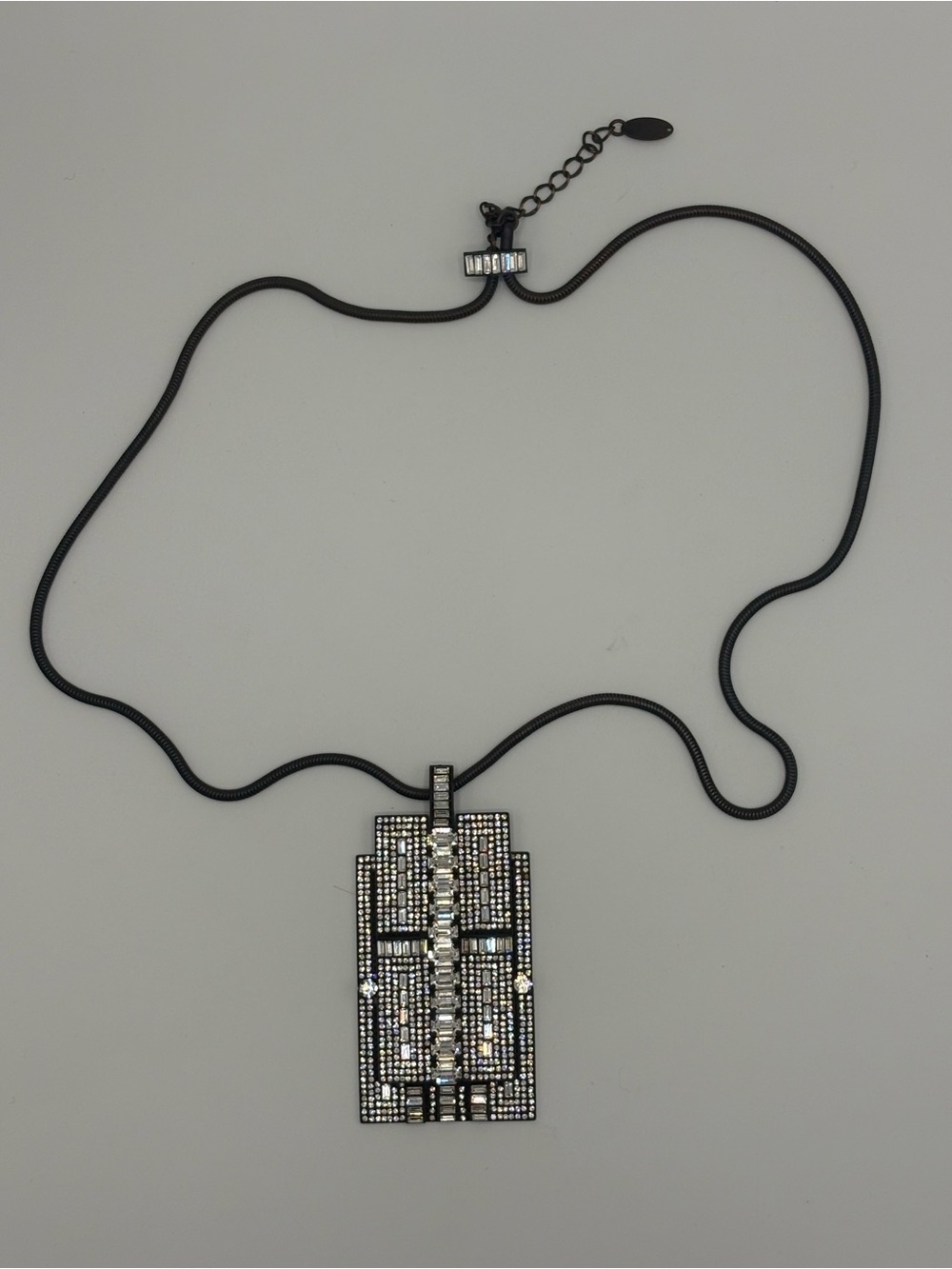 Leetal Kalmanson LK Designer Art Deco Pendant Necklace